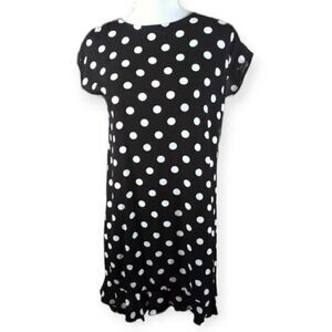 POPSUGAR BLACK AND WHITE POLKA-DOT DRESS SZ.XS EUC.